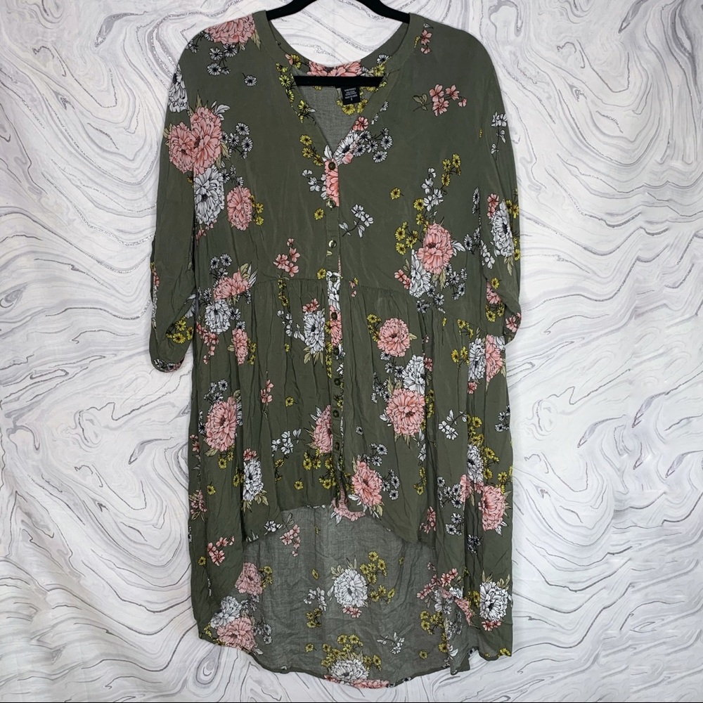 Torrid Lexie Babydoll Challis Tunic Top 3XL